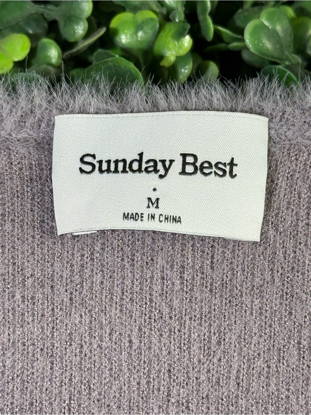 Sunday Best Montgomery Fuzzy Knit Mini Dress Rock Grey Medium‎ NWT - Picture 4 of 9